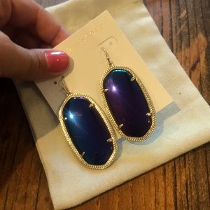 RARE Kendra Scott Danielle earrings iridescent
